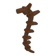 Plant / Creature Body Part, Vine / Tail / Tentacle / Bionicle Spine, Spiky, Reddish Brown
