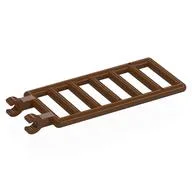 Bar 7 x 3 with Double Clips (Ladder) [Round Clips], Reddish Brown