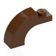Brick Arch 1 x 3 x 1 2/3 Curved Top, Reddish Brown