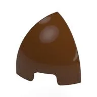 Brick Round Curved 1 x 1 x 1 Quarter Dome, Reddish Brown