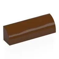 Brick Curved 1 x 4 x 1, Reddish Brown