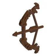 Weapon Bow and Arrow Decorated, Reddish Brown