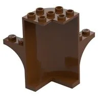 Panel 3 x 3 x 5 Quarter Round with 2 1 x 2 Arches (Tree), Reddish Brown