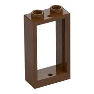 Window 1 x 2 x 3 Flat Front, Reddish Brown