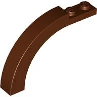 Brick Arch 1 x 6 x 3 1/3 Curved Top, Reddish Brown
