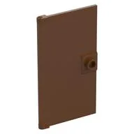 Door 1 x 4 x 6 Smooth with Chamfered Handle Plinth, Reddish Brown