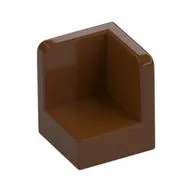 Panel 1 x 1 x 1 Corner, Reddish Brown