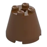 Cone 3 x 3 x 2, Reddish Brown