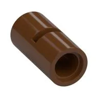 Technic Pin Connector Round [Slotted], Reddish Brown