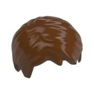 Hair Short, Tousled with Side Part, Reddish Brown