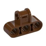 Technic Axle and Pin Connector Perpendicular Triple, Reddish Brown