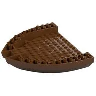 Boat Hull Section, Brick 16 x 13 x 2, Reddish Brown