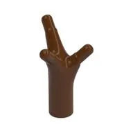 Bar 1L / Stem with 3 Sprouts/Prongs, Reddish Brown