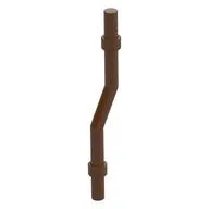 Bar 6L with Stop Rings and Double Bent, Reddish Brown