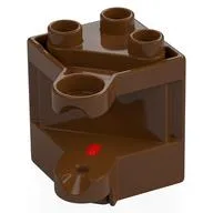Duplo Hinge 2 x 2 x 2, Reddish Brown