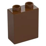 Duplo Brick 1 x 2 x 2 with Bottom Tube, Reddish Brown