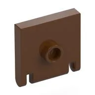 Lid for Box 2 x 2, Hinged, Reddish Brown