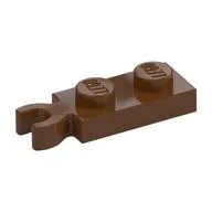Plate Special 1 x 2 with Clip Vertical on End, Reddish Brown