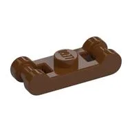 Plate Special 1 x 1 with Handle on 2 Ends, Reddish Brown