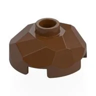 Rock Boulder 2 x 2 x 2/3, Top, Reddish Brown