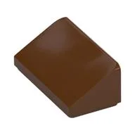 Brick Sloped 30° 1 x 2 x 2/3, Reddish Brown