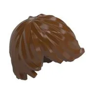 Hair Tousled with Side Part, Reddish Brown
