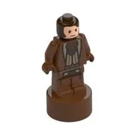 Minifig Trophy Statuette, Mr Borgin, Reddish Brown