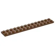 Plate 2 x 14, Reddish Brown