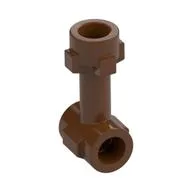 Bar 1L with Top Stud and Two Side Studs, Reddish Brown
