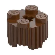 Brick Round 2 x 2 [Grill], Reddish Brown