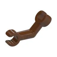 Arm Skeleton Bent with Clips at 90° [Vertical Grip], Reddish Brown