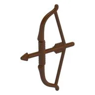Weapon Bow and Arrow Long, Reddish Brown