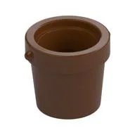 Bucket 1 x 1 x 1, Reddish Brown