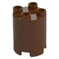Duplo Brick Round 2 x 2 x 2, Reddish Brown