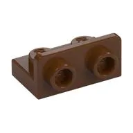 Bracket 1 x 2 - 1 x 2 Inverted, Reddish Brown
