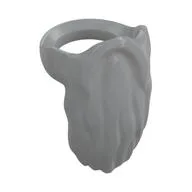 Minifig Neckwear Beard, Rounded End [Gandalf], Light Bluish Gray