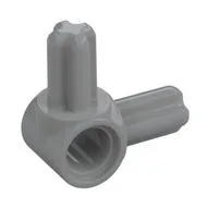 Technic Pin Connector Hub with 2 Perpendicular Axles, Light Bluish Gray
