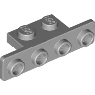 Bracket 1 x 2 - 1 x 4 [Rounded Corners], Light Bluish Gray