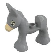 Animal, Donkey Foal with Tan Nose Print, Light Bluish Gray