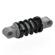 Technic Shock Absorber 6L with Black Spring, Light Bluish Gray