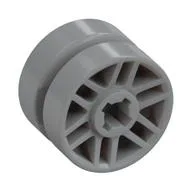 Wheel 14mm D. x 9.9mm with Centre Groove, Fake Bolts and 6 Spokes, Light Bluish Gray