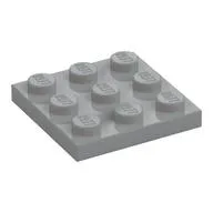 Plate 3 x 3, Light Bluish Gray