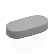 Tile Round 1 x 2, Light Bluish Gray