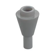 Cone 1 x 1 Inverted with Bar at Bottom (Ice Cream Cone), Light Bluish Gray