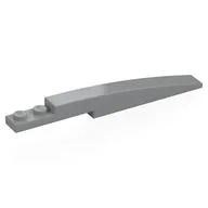 Brick Curved 10 x 1 [Symmetric Inside Ridges], Light Bluish Gray