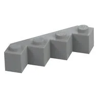 Brick Wedged 4 x 4 Facet, Light Bluish Gray