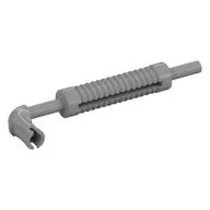 Exhaust Pipe with Technic Pin - Flat End, Rounded Hole, Light Bluish Gray