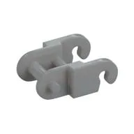 Technic Link, Reinforced, with Beveled Edge, Light Bluish Gray