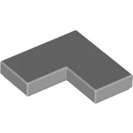 Tile 2 x 2 Corner, Light Bluish Gray