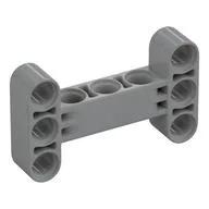 Technic Beam 3 x 5 Thick [90° Offset Centre Beam Holes], Light Bluish Gray